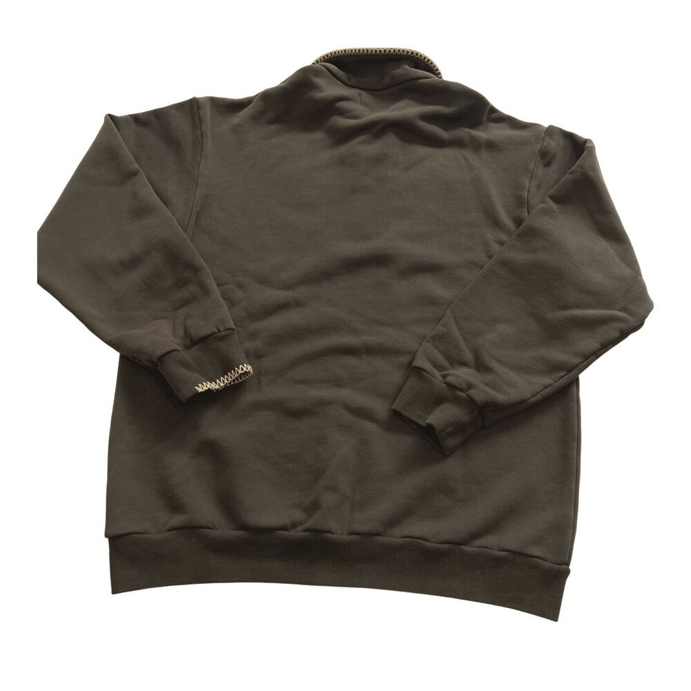 Trinity Half Zip Pullover In Brown - image 3